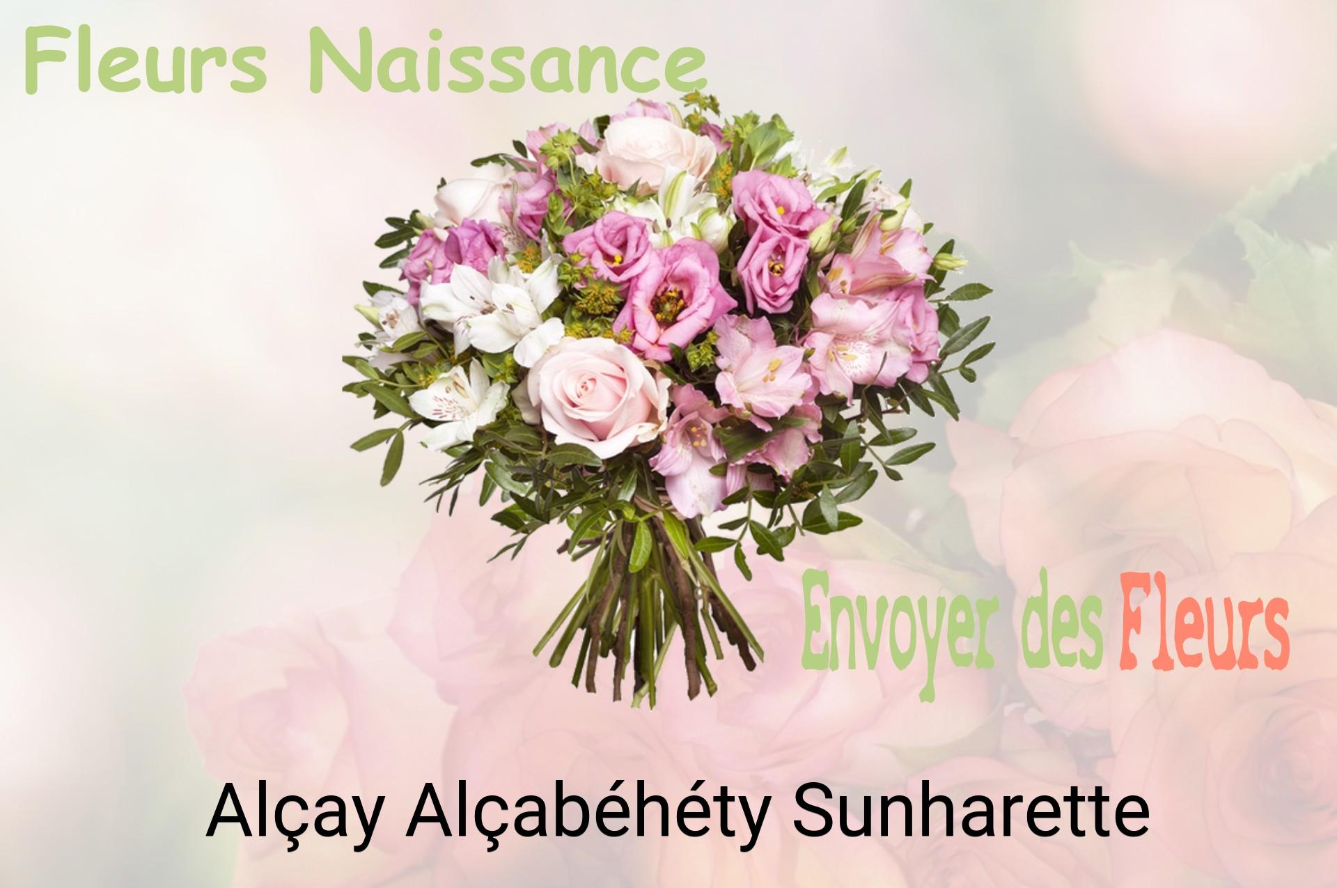 Bouquet de fleurs de naissance livré à Alçay-Alçabéhéty-Sunharette